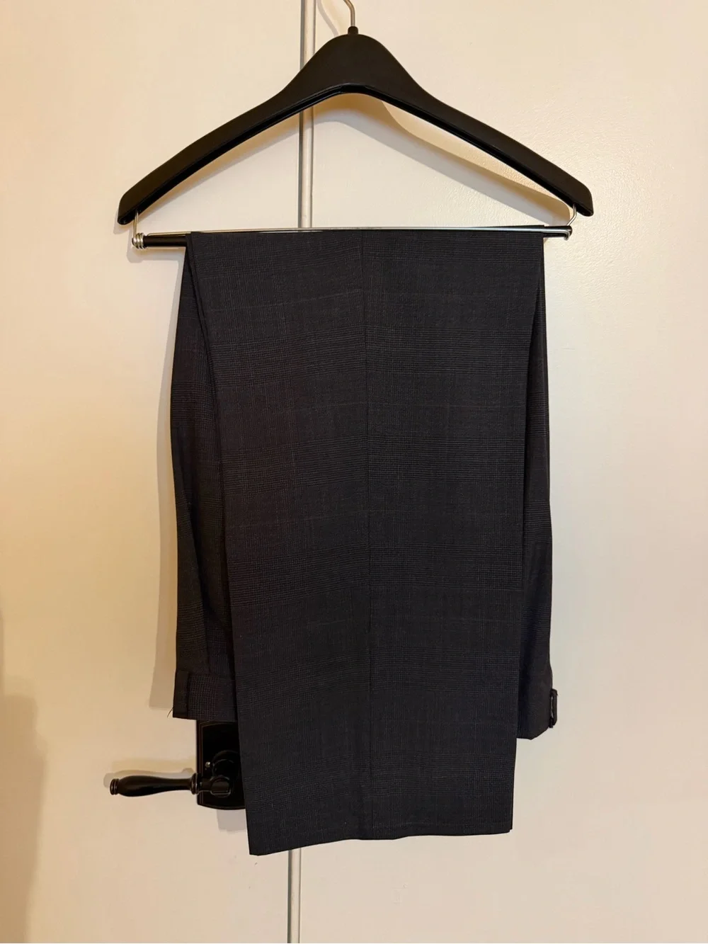 Nordstrom Double-Breasted Black Suit Blazer